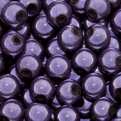 Miracle Bead Grape Purple Color Iridescent 4mm 6mm 8mm Round Craft Beads Mb636 • $7.99