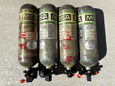 (Lot Of 4) MSA H-30 4500 PSI SCBA Oxygen Air Tanks Cylinders - Fast Shipping! • $120