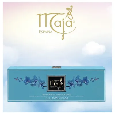 Maja Aqua Turquoise Perfumed Soap Bars Aqua Turquesa Jabon Perfumados 3 X 3.5 Oz • $13.75