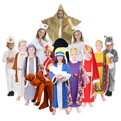 Childs Nativity Costume Mary Joseph Wise Men Shepherd Christmas Xmas Fancy Dress • £10.99