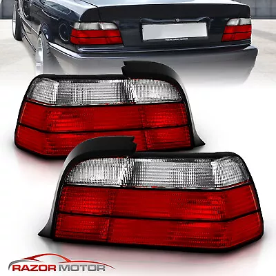 1992-1999 Red Clear Tail Light Assembly Pair For  BMW E36 Coupe  Left+Right JDM • $70.88