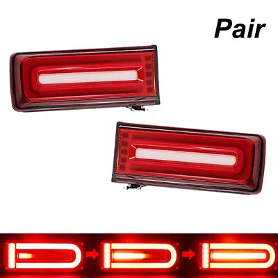 W463 G-Wagon G63 G550 W464 Style LED Tail Light Signal For 99-18 Mercedes Benz  • $115.97