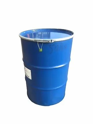 205l 45 Gallon Shipping Drum Shipping Barrel Oil Drum Steel Container + Lock • £40.99