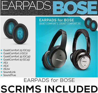 QC35 & QC35 Ii Ear Pads Cushions For Bose QC25 Ae2 Ae2i QuietComfort Headphone  • $38.86