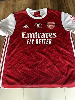 Arsenal 2020 Fa Cup Final Winners Shirt L Trikot Camiseta • £65