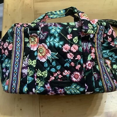 Vera Bradley Barrel Tote In  Petite Vines Floral  2018 Retired • $12