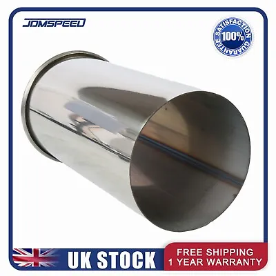 4  101mm Rolled Out Weld-on Exhaust Round Tailpipe Trim Tip Stainless Steel • £17.88