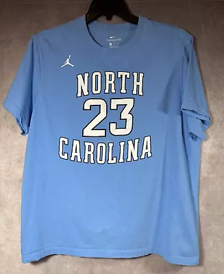 Michael Jordan #23 North Carolina The Nike Tee T-shirt Blue XL • $12.50