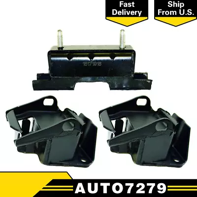 DEA Engine&Trans Mount Set Of 3 AT/MT Fits 88-94 S10 BLAZER 4.3L 4WD 4Speed 5Spd • $49.36