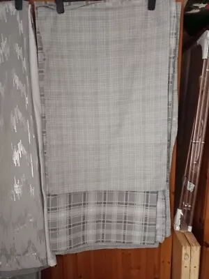 Grey Check Double Duvet Set • £4