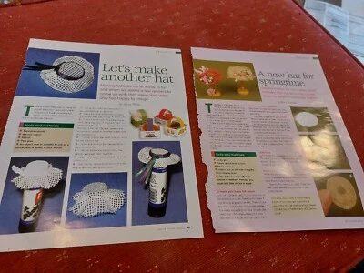 £2.80 • Buy Dolls House Hats.  Lots - Instructions  1:12
