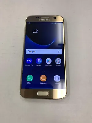 Samsung Galaxy S7 SM-G930U 32GB 4GB Android Single SIM Unlocked Gold - B • £45