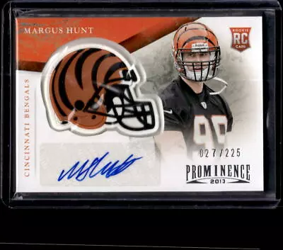 Margus Hunt 2013 Panini Prominence Team Helmet Rookie Auto /225 • $4.99