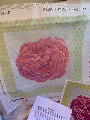 Ehrman 2012 Embroidery Needlepoint Kit Kaffe Fassett Rose • $75