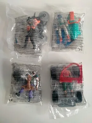 X4 Full Set 2001 Action Man McDonalds Hasbro Toy Figure  - New Sealed • £20