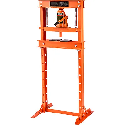 VEVOR Hydraulic Shop Press 12 Ton With Press Plates H-Frame Benchtop Press Stand • $148.99