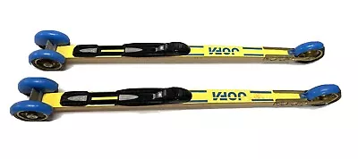 Vtg JOFA 3 Wheel Roller Road Ski Cross Country Skiis Sweden RARE COLLECTIBLE • $257.39