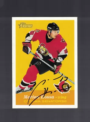 Marian Hossa Ottawa Senators Topps Heritage Signed Card W/Our COA • $10