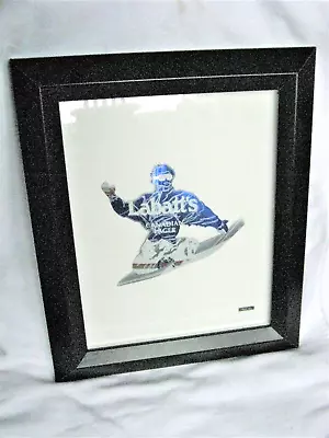 Martin Allen Can Art Labatts Canadian Lager Snowboarder - Framed 12.5” X 10.5” • £24.99