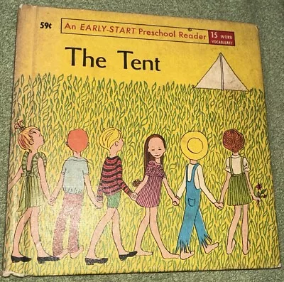 Vintage 1965  The Tent  An Early-Start Preschool Reader HC Wonder Books • $9.97