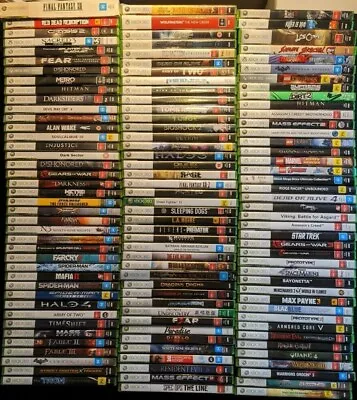 Xbox 360 Games - Select From Drop Down Box - Free Postage - Rare • $17.99