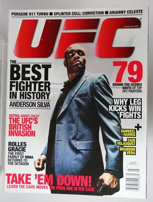 UFC Magazine Anderson Silva Rolles Gracie MMA Cain Velasquez Feb 2010 British • $14.99