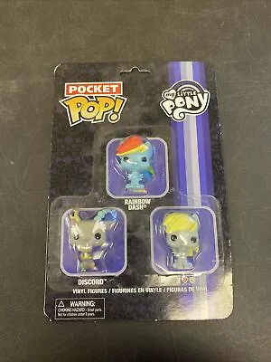 Rare Funko Pocket Pop My Little Pony Rainbow Dash Discord Derpy Vinyl Figure • $19.99