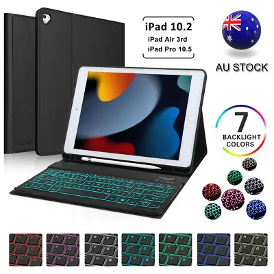 $41.79 • Buy Backlight Keyboard Leather Case Cover For IPad 9th 8th 7th Gen 10.2  2021 2020