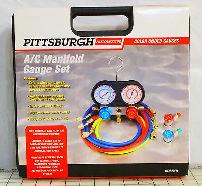 Pittsburgh A/C R-134A / R407C / R-404A Automotive Manifold Gauge Set Used Once • $35