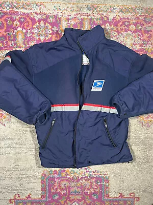 Vintage USPS Letter Carrier Zip Jacket Fleece Full Zip Size XL Made In USA • $55