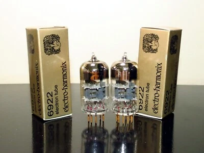 £78.64 • Buy NEW Matched Pair (2) GOLD Electro-Harmonix E88CC/6922/6DJ7 Tubes - Russia