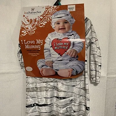 NIB Incharacter Infant Costume Baby's I Love My Mummy  Size M 12-18 Months NEW • £13.10