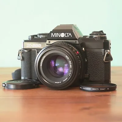 [Near Mint] MINOLTA X-500 SLR FILM CAMERA MD ROKKOR 50mm F1.7 LENS SET • $189.99