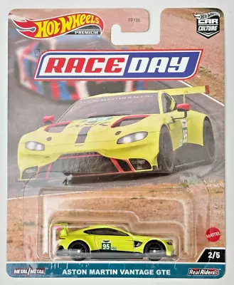 Hot Wheels Aston Martin Vantage GTE Bright Yellow #2 - 2023 Car Culture Race Day • $11.99