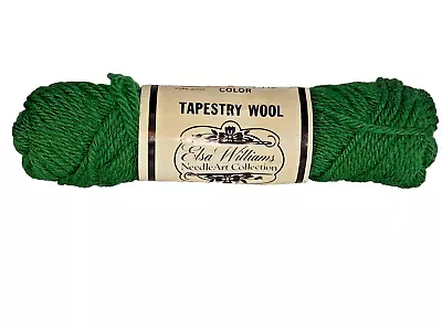 Elsa Williams Needlepoint Yarn Wool 40 Yard Skein #N442 Forest Green Made In USA • $4.99