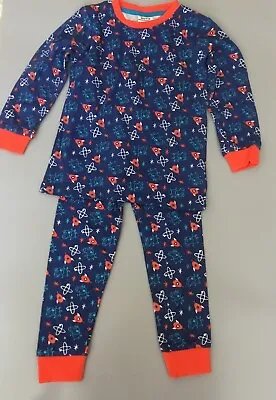 £7.99 • Buy Peppa Pig George Pig Rocket Print  Boys Long Pyjamas Age 4-5 Years
