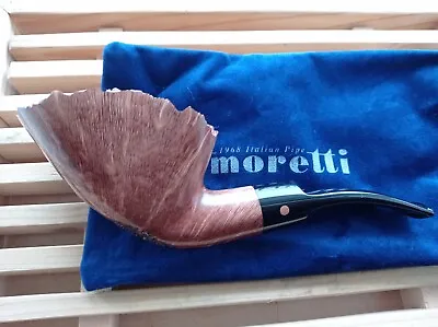 Pipe Moretti  Freehand Big XL Handmade Natural Briar Stem Acrilic N.99 Oz 37 • $270