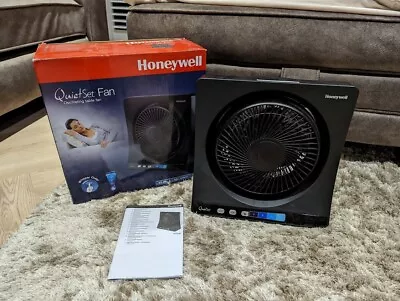 Honeywell QuietSet Table Oscillating Fan - Black • £18