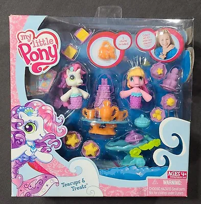 New My Little Pony Mini Mermaid Ponies Playset Teacups & Treats Sealed In Box • $30