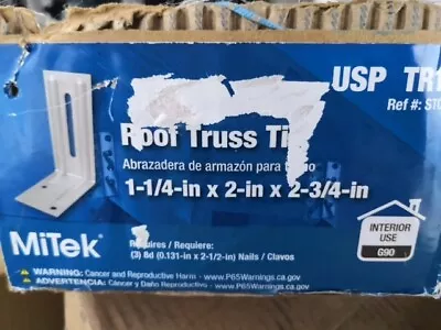 USP   MiTek  1-1/4 X 2 X 2-3/4     Roof Truss Tie   TR1     Box Of 227 • $109.99