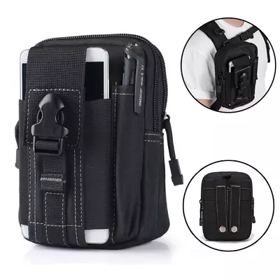 Hunting Bag Belt Small Pocket Phone Waist Pack Pouch Tactical Molle Waist Bag • $9.99