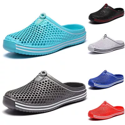 Mens Womens Garden Clogs Sandals Ladies Slip On Mules Water Beach Shoes Size HOT • £8.55