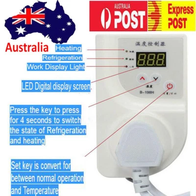 $21.90 • Buy Digital Thermostat Temperature Controller Heat Mat Incubator Aquarium & AU Plug