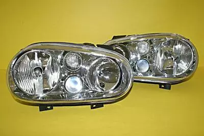 VW Golf Mk4 1999-2004 HeadLights With Driving Fog Light • $158.98