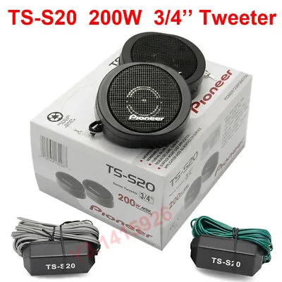 TS-S20 200W Pioneer High Power Car Loud 3/4'' Dome Tweeter Speaker Systems Black • $24.47