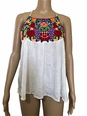Urban Outfitters Embroidered Fruit  Top Ladies Size M Size 8 Relaxed Fit • $12