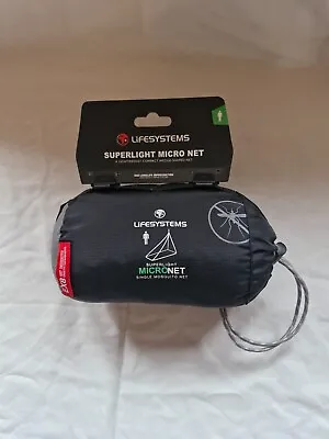 Lifesystems Superlight Compact Lightweight Travel Single Micro Mosquito Net -NEW • £17.50