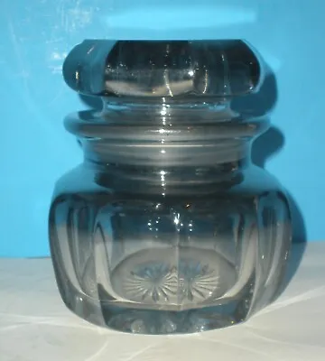 Very RARE Heisey Jar Mercury Glass Cut Vtg Antique • $106.92