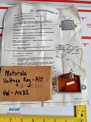 Voltage Regulator MOTOROLA VE AUDI 12 VOLT 9RC2006 NOS 171903803 • $29.70