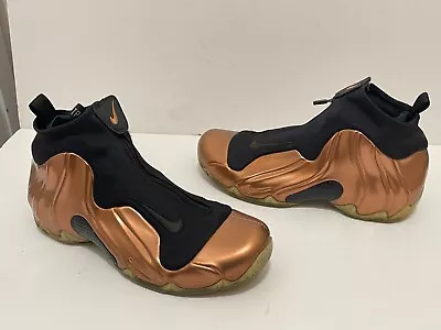 Og 2014 Nike Air Flightposite Dirty Copper Black 658109-800 Sz 8.5 Rare Retro • $109